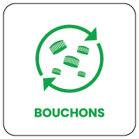 Bouchons - Consigne de tri pour poubelle Naturen