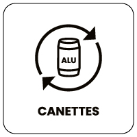 Canettes - Consigne de tri pour poubelle Naturen