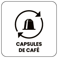 Capsules de café - Consigne de tri pour poubelle Naturen