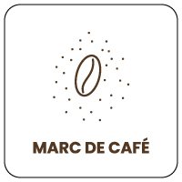 Marc de café - Consigne de tri pour poubelle Naturen