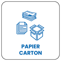 Papier et carton - Consigne de tri pour poubelle Naturen