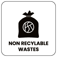 Non recyclable wastes - Sorting instructions for Naturen sorting bin