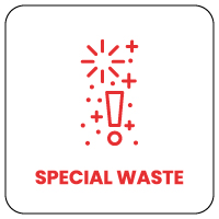 Special wastes - Sorting instructions for Naturen sorting bin