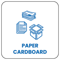 Paper & cardboard - Sorting instructions for Naturen sorting bin