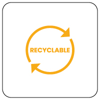 Recyclable - Sorting instructions for Naturen sorting bin